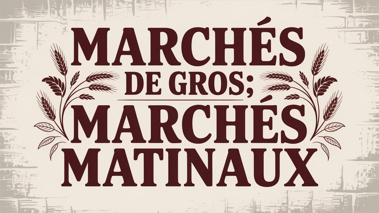 marchés matinaux
