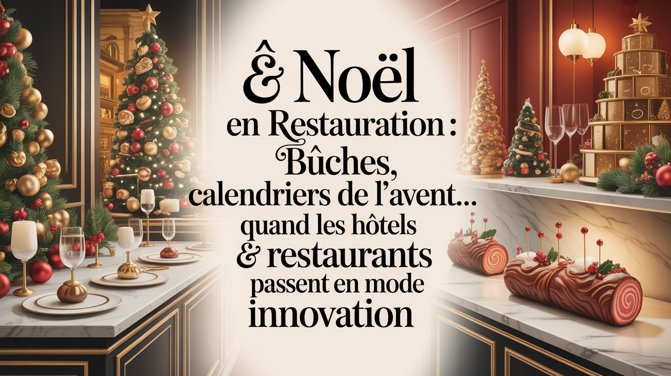 🎄 Noël en restauration : bûches, calendriers de l’Avent… quand les hôtels & restaurants passent en mode innovation