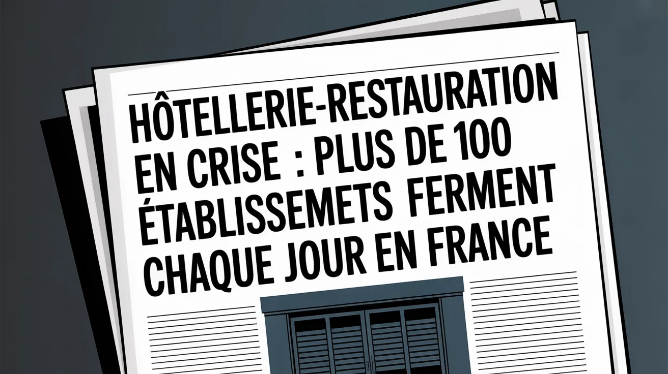 Hôtellerie-restauration en crise : plus de 100 établissements ferment chaque jour en France