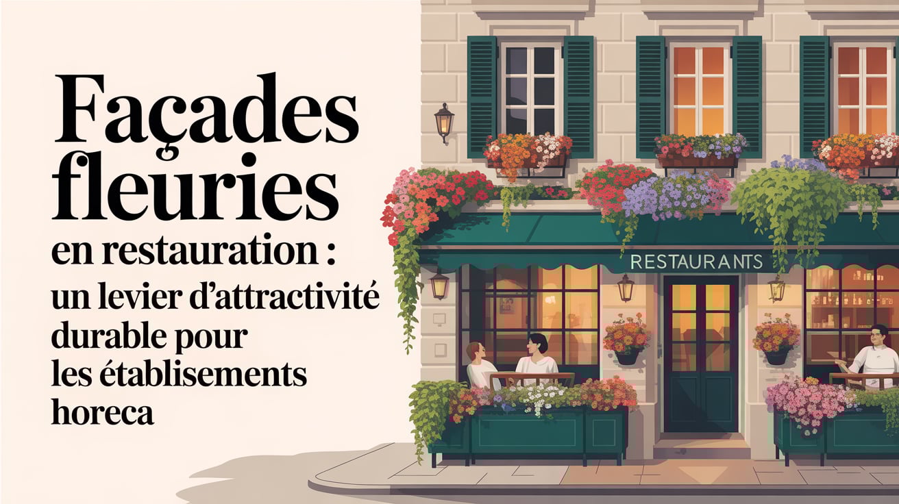 Façades fleuries en restauration : un levier d’attractivité durable pour les établissements HORECA