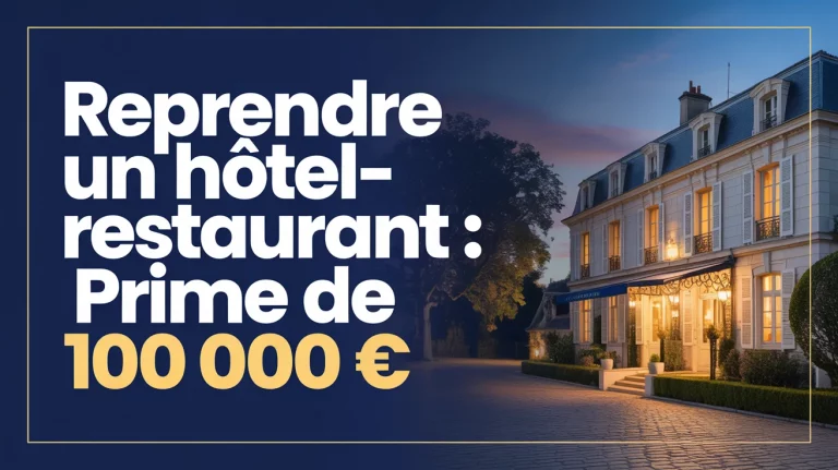 Reprendre un hôtel-restaurant : prime de 100 000 €