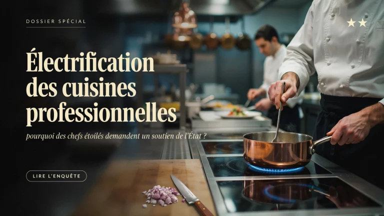 Électrification des cuisines professionnelles : pourquoi des chefs étoilés demandent un soutien de l'État ?