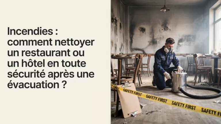 Incendies : comment nettoyer un restaurant ou un hôtel en toute sécurité après une évacuation ?