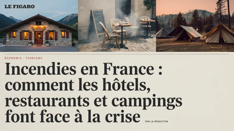 Incendies en France : comment les hôtels, restaurants et campings font face à la crise